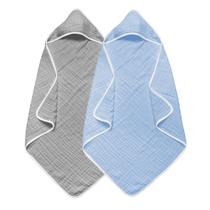 Toalha com Capuz para Bebê Arnzion 2 Unidades 81 x 81 cm Algodão Musselina