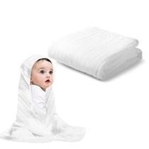 Toalha com Capuz para Bebê Arnzion em Algodão Musselina 81 x 81 cm Branca Toalha com Capuz para Bebê Arnzion em Algodão Musselina 81 x 81 cm Branca