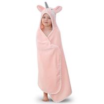 Toalha com capuz TBEZY para crianças 100% algodão, unicórnio ultramacio Toalha com capuz TBEZY para crianças 100% algodão, unicórnio ultramacio