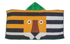 Toalha com capuz tema rei do zoo Toalha com capuz tema rei do zoo