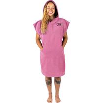 Toalha COR Surf Poncho, rosa médio, microfibra de secagem rápida