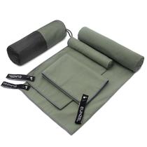 Toalha de acampamento Eunzel Quick Dry Microfiber, tamanho 3, 1 pacote Army