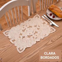 Toalha de Bandeja Bordado 30cm x 45cm - BA - Clara Bordados