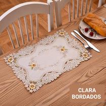 Toalha de Bandeja Bordado 30cm x 45cm - BC - Clara Bordados