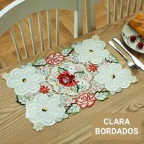 Toalha de Bandeja Bordado 30cm x 45cm - BD - Clara Bordados