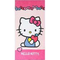 Toalha De Banho Aveludada Hello Kitty Lacos