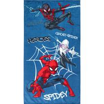 Toalha De Banho Aveludada Spider Man Heroes Morales Inverno 24