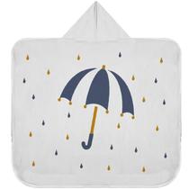 Toalha De Banho Baby Com Capuz Tecebem Estampada Kinder Zoe Branca Toalha De Banho Baby Com Capuz Tecebem Estampada Kinder Zoe Branca