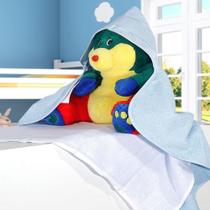Toalha de Banho Baby Felpuda com Capuz e Fralda Para Bordar Lisa - Döhler - Döhler Toalha de Banho Baby Felpuda com Capuz e Fralda Para Bordar Lisa - Döhler - Döhler