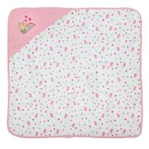 Toalha De Banho Bebe C/Capuz Plush 68 Cm X 68 Cm Bublim