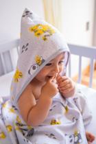 Toalha De Banho Bebê Com Capuz 100% Algodão Vários Temas - Bercinho