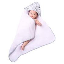 Toalha De Banho Bebê Com Capuz Estampado Panda Cinza Toalha De Banho Bebê Com Capuz Estampado Panda Cinza