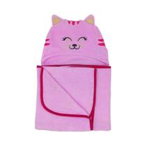 Toalha de Banho Bebê com Capuz Lia 100% Algodão Petit Piá Toalha de Banho Bebê com Capuz Lia 100% Algodão Petit Piá