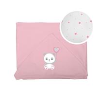 Toalha de Banho Bebê em Plush 67x86 Atoalhado Bublim