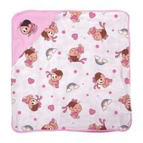 Toalha de Banho Bebê em Plush Atoalhado Turma da Mônica Baby