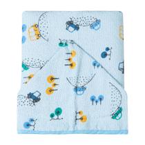 Toalha de banho Bebê Felpuda 100% Algodão Com Capuz e Forro de Fralda 90cm x70cm - Karinho