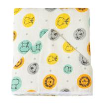 Toalha de banho Bebê Felpuda 100% Algodão Com Capuz e Forro de Fralda 90cm x70cm - Karinho