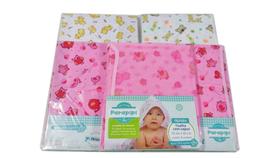 Toalha De Banho Bebe Felpuda 70x80cm Forrada de Fralda com Capuz Enxoval Recém Nascido