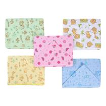 Toalha De Banho Bebe Felpuda 70x80cm Forrada de Fralda com Capuz Enxoval Recém Nascido