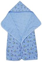 Toalha De Banho Bebê Felpuda Estampada 70x90cm Com Capuz Toalha De Banho Bebê Felpuda Estampada 70x90cm Com Capuz