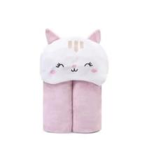 Toalha De Banho Bebe Infantil Atoalhada Com Forro de Fralda Mami Bichuus Com Touca Capuz Bordado Cor:Rosa Gatinha Toalha De Banho Bebe Infantil Atoalhada Com Forro de Fralda Mami Bichuus Com Touca Capuz Bordado Cor:Rosa Gatinha