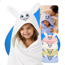 Toalha De Banho Bebê Infantil Com Capuz Grande Macia Forrada Toalha De Banho Bebê Infantil Com Capuz Grande Macia Forrada