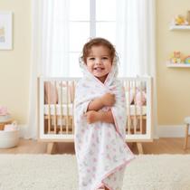 Toalha de Banho Bebê Infantil Rosa com Capuz 3 Pano de Boca Sortido Babete Kit Toalha de Boca Algodão Antialérgico Meninas Toalha de Banho Bebê Infantil Rosa com Capuz 3 Pano de Boca Sortido Babete Kit Toalha de Boca Algodão Antialérgico Meninas