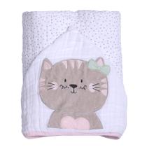 Toalha de Banho Bebê Papi Friends 90x75cm 3 camadas Fralda Solft c/ Capuz Bordado Toalha de Banho Bebê Papi Friends 90x75cm 3 camadas Fralda Solft c/ Capuz Bordado
