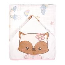TOALHA DE BANHO BEBE SOFT ESTAMPADA CAPUZ cor: fadinha TOALHA DE BANHO BEBE SOFT ESTAMPADA CAPUZ cor: fadinha