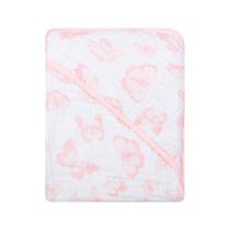 Toalha De Banho Bebê Soft Super Absorvente 100% Algodão C/Capuz Família Borboletas Toalha De Banho Bebê Soft Super Absorvente 100% Algodão C/Capuz Família Borboletas