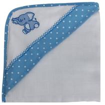 Toalha de banho bordada teciclan 100% algodão 80x80cm