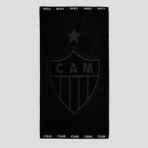 Toalha De Banho Bouton Atlético Mineiro Jacquard Preta e Branca Toalha De Banho Bouton Atlético Mineiro Jacquard Preta e Branca