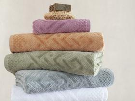 Toalha de Banho Buddemeyer Geo 100% Algodão 430g/m² Alta Absorção e Qualidade Premium cinza 1479