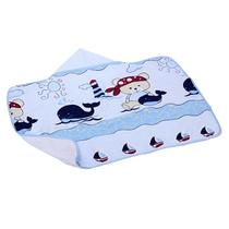 Toalha de Banho c/Capuz Filhotes Minasrey Baleia/Azul 1979 Toalha de Banho c/Capuz Filhotes Minasrey Baleia/Azul 1979