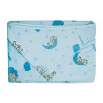 Toalha De Banho Com Capuz 100% Algodão Dupla Face Estampa Sortida Azul Menino - Caricia Baby Toalha De Banho Com Capuz 100% Algodão Dupla Face Estampa Sortida Azul Menino - Caricia Baby