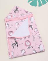 Toalha De Banho Com Capuz Bebê Menina 100% Algodão Estampas