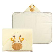 Toalha de Banho Com Capuz Bordado E Forro De Fralda Costurado Nos 4 Lados - Bublim Incomfral Toalha de Banho Com Capuz Bordado E Forro De Fralda Costurado Nos 4 Lados - Bublim Incomfral