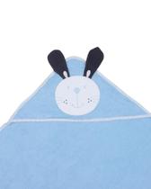 Toalha de Banho com Capuz Coelho Azul e Branca Toalha de Banho com Capuz Coelho Azul e Branca