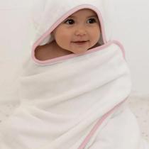 Toalha de Banho com Capuz Comfort Rosa - Laço Bebê Toalha de Banho com Capuz Comfort Rosa - Laço Bebê