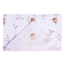 Toalha de Banho com Capuz Felpuda Lua Rosa Claro e Branca Feminino Toalha de Banho com Capuz Felpuda Lua Rosa Claro e Branca Feminino