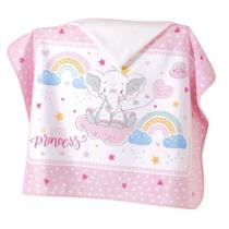Toalha de Banho com Capuz Infantil Velour Estampado Dohler