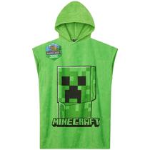 Toalha de banho com capuz Minecraft Kids Teens Towelling Poncho Toalha de banho com capuz Minecraft Kids Teens Towelling Poncho
