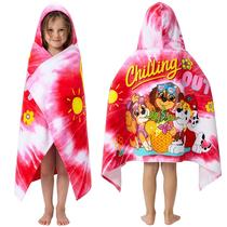Toalha de Banho com Capuz Paw Patrol em Algodão para Meninas 2-6 Anos Toalha de Banho com Capuz Paw Patrol em Algodão para Meninas 2-6 Anos