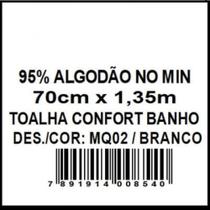 Toalha de banho confort branco sisa