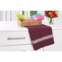 Toalha de banho confortável detalhe na barra tecido algodão