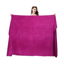 Toalha de Banho de Microfibra Super Grande - Cinza, Macia, Alta Absorção e Secagem Rápida