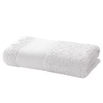 Toalha de Banho Dohler Felpudo Jacguard Sofia p/ Pintar 70x140cm Cor:Branco