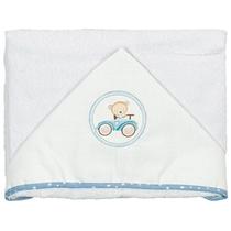 Toalha de Banho Estampada Com Capuz de Centro E Forro de Fralda 68x68cm Costurado Nos 4 Lados - Bublim Incomfral Baby Toalha de Banho Estampada Com Capuz de Centro E Forro de Fralda 68x68cm Costurado Nos 4 Lados - Bublim Incomfral Baby
