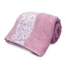 Toalha de Banho Fatex Jacquard Medalhão 80x150 cm - Cor Azaleia Toalha de Banho Fatex Jacquard Medalhão 80x150 cm - Cor Azaleia