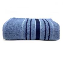 Toalha de banho felpuda 100% algodão 070 x 130 cm dry luiza azul - teka